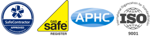 Certificate and approved logos for light backgrounds