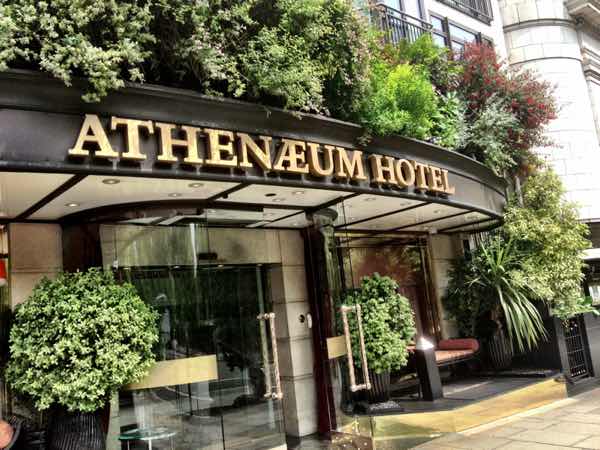 Athenaeum Hotel entrance for example of previous work